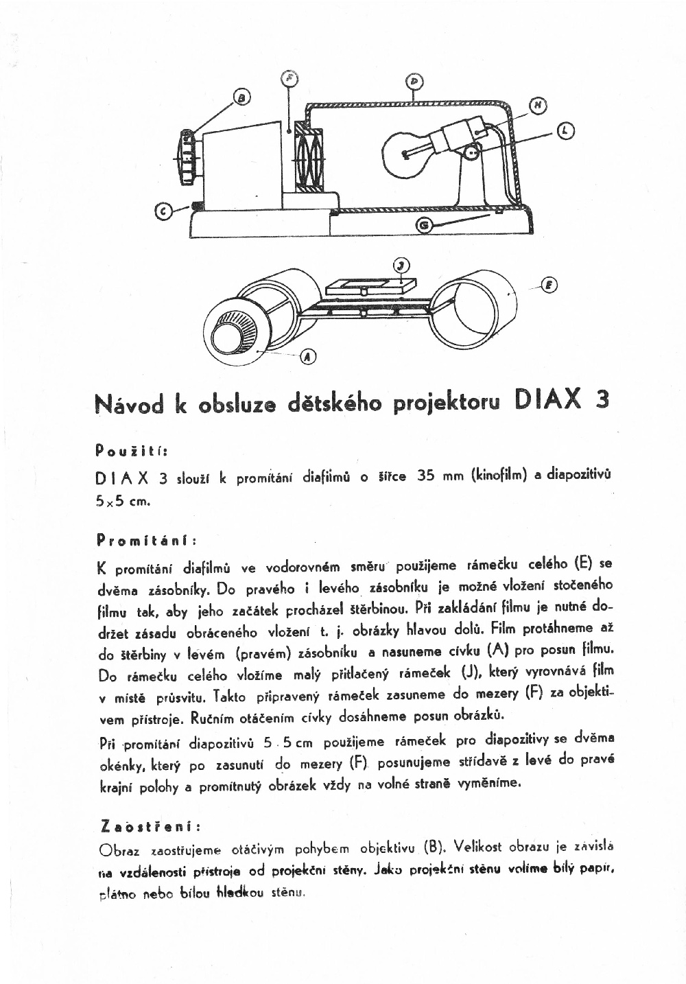 Promítačka Diax3 - VIP originální krabice