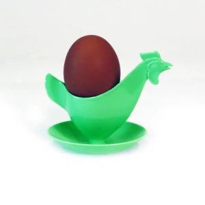 Dekorace Slepička stojánek: Zelená retro