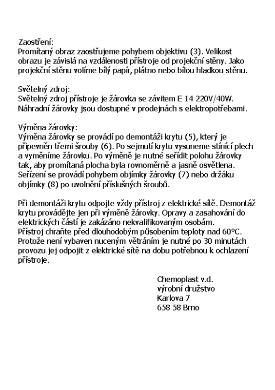 Promítačka Diax4